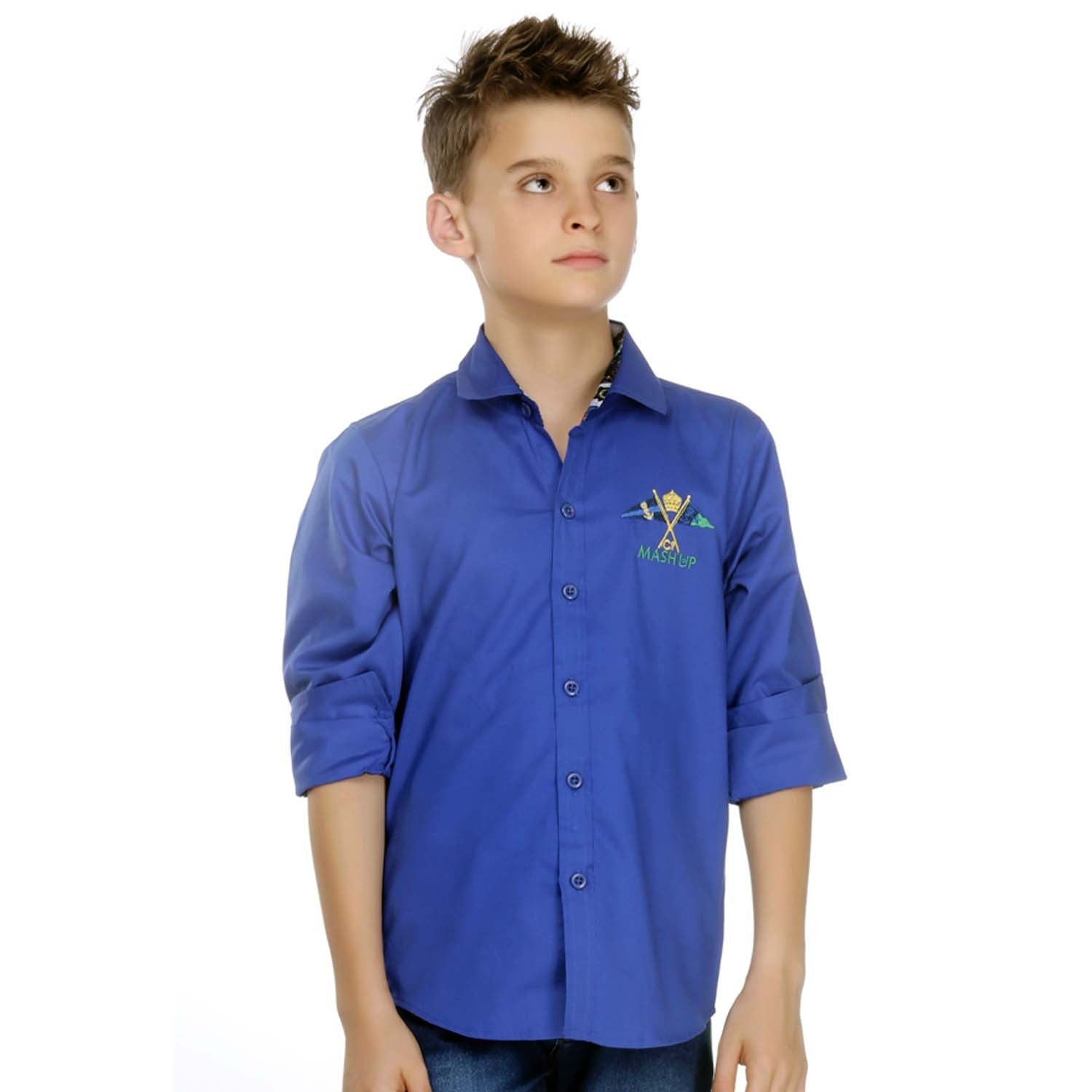 indigo blue colour shirt