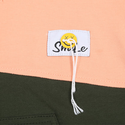 "Happy Vibes: Hooded Smiley T-Shirt and Jogger Set for Kids!"