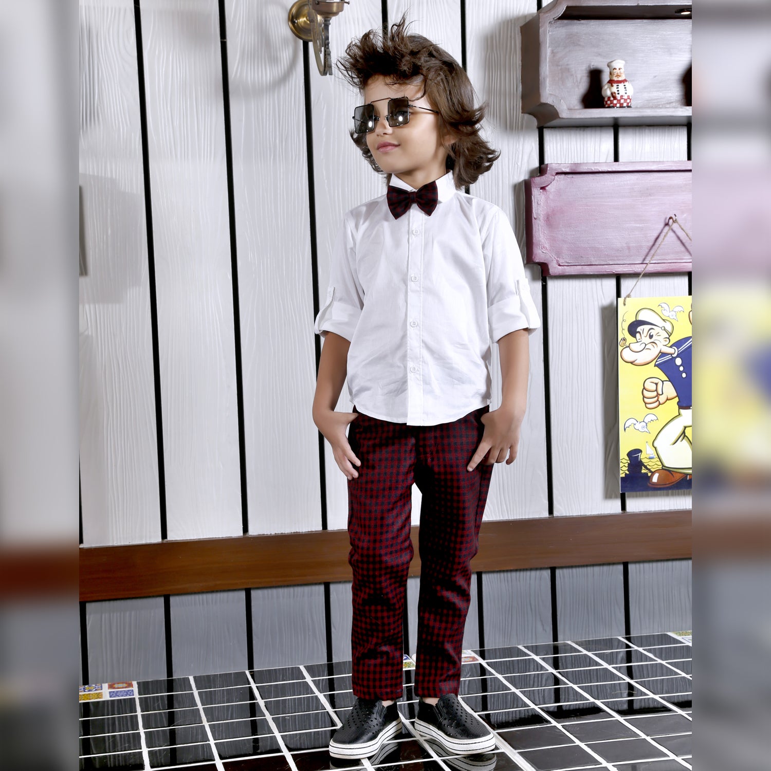 Bass baby boy clothes kids 3-13 years 2pcs/set handsome shirt+pants long  sleeve suit clothing Breathable | Shopee Malaysia